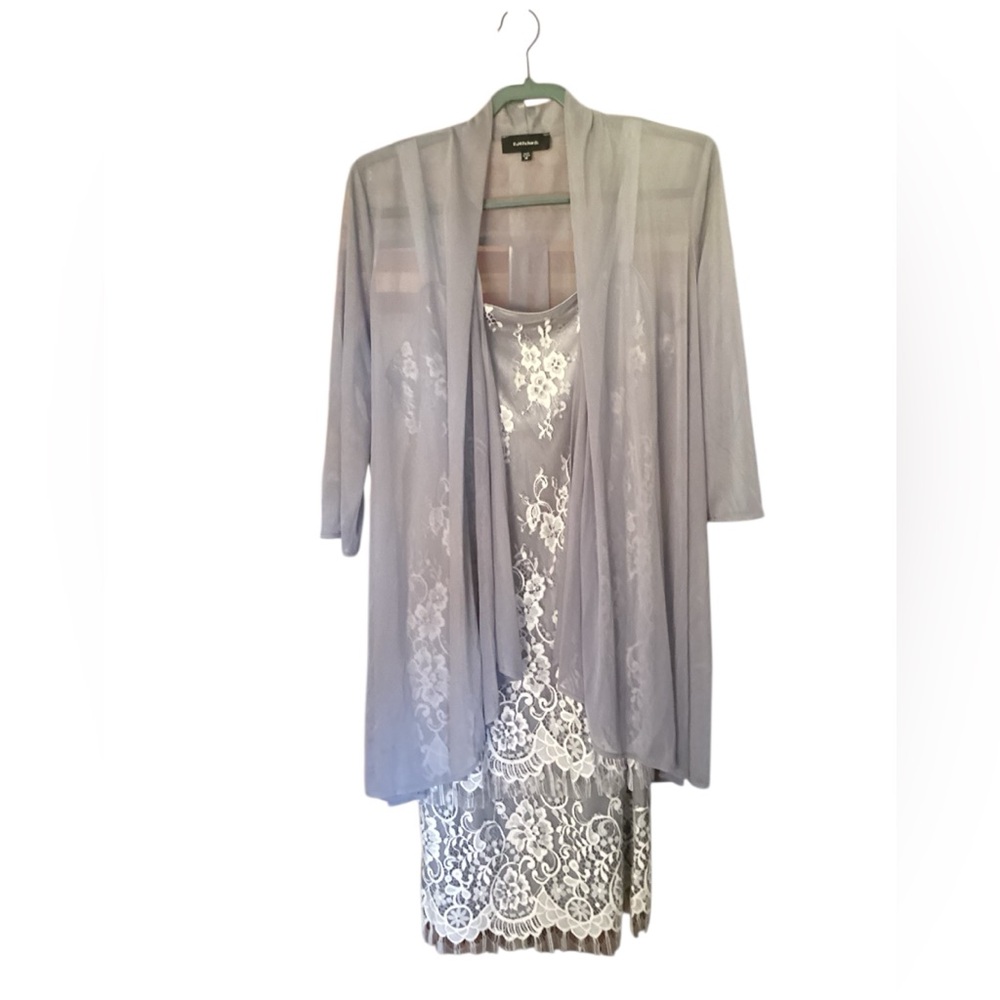 R & M Richards 2pc lace dress. 16